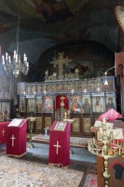 The chapel at the Glozhene Monastery in Bulgaria : interior