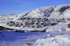 Greenland : houses in Nuuk
