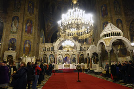 Bulgarie : La Cathédrale Alexandre Nevski, Sofia : interior