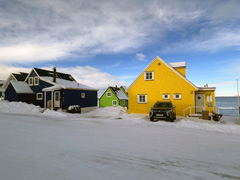 Groenland : maisons à Nuuk