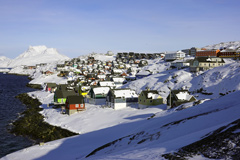 グリーンランド：ヌーク市の住宅街